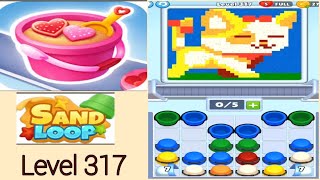 Sand loop level 317 puppy solution and walkthrough for gameplay 
