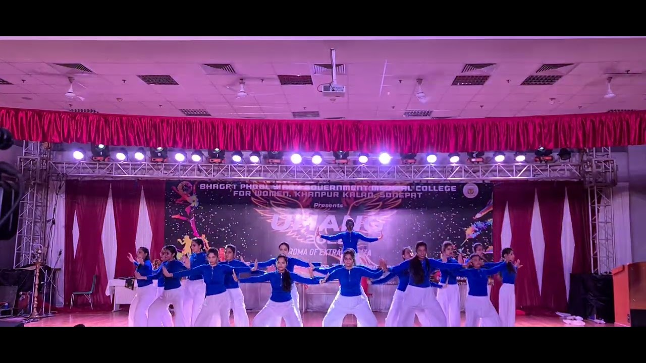 dance on mental health awareness by girls of BPS government medical college