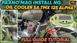 PAANO MAG INSTALL NG OIL COOLER SA HONDA TMX 125/155 (FIT TO RUSI, MOTOPOSH,EURO,EXT etc.) UNIVERSAL