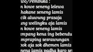 Langgam OJO LAMIS dg LYRIC - KARAWITAN CONDONG RAOS - PIMP. KI NARTO SABDO