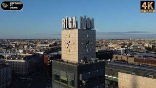 Riga By Drone Latvia April 2025 4K Captured By Drone