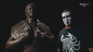 Sting destroys Seth Rollins' statue - RAW 7 Sept