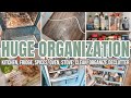 HUGE CLEAN ORGANIZE AND DECLUTTER WITH ME | EXTREME KITCHEN ORGANIZATION | 2022 CLEAN WITH ME