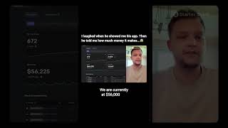 I laughed when he showed me his app. Then he told me how much money it makes 😱 @starterstory