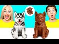 チョコレートの食べ物 vs 本物の食べ物のチャレンジ | クレイジーなキッチンシチュエーション Choco DO