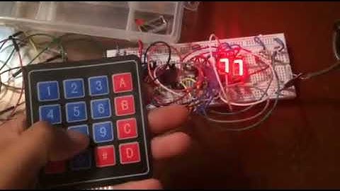 Teclado Matricial con pic 18f4550