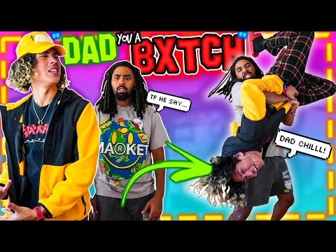 CALLING MY STEP-DAD A *B* TO HIS FACE PRANK!! (BAD IDEA)