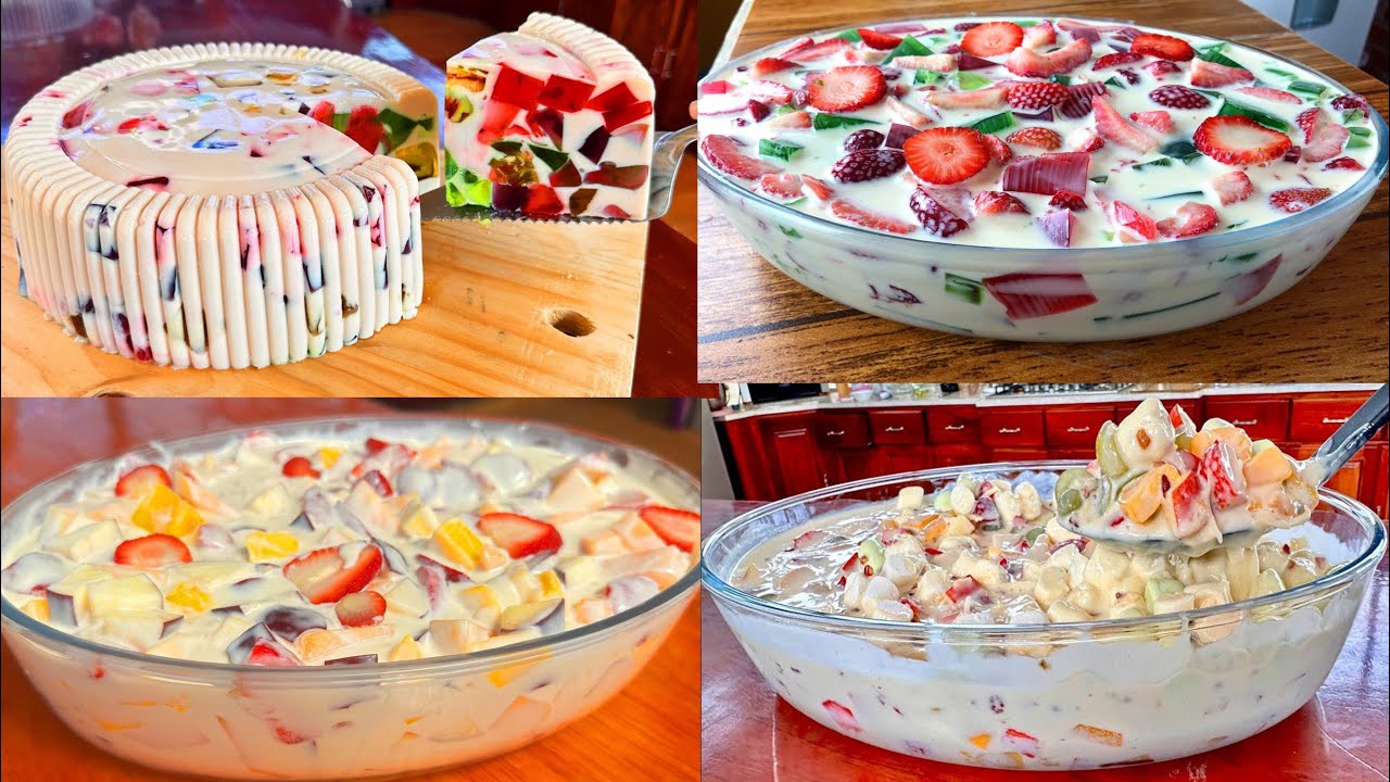 Los 4 postres más sabrosos con gelatina!!! 😋