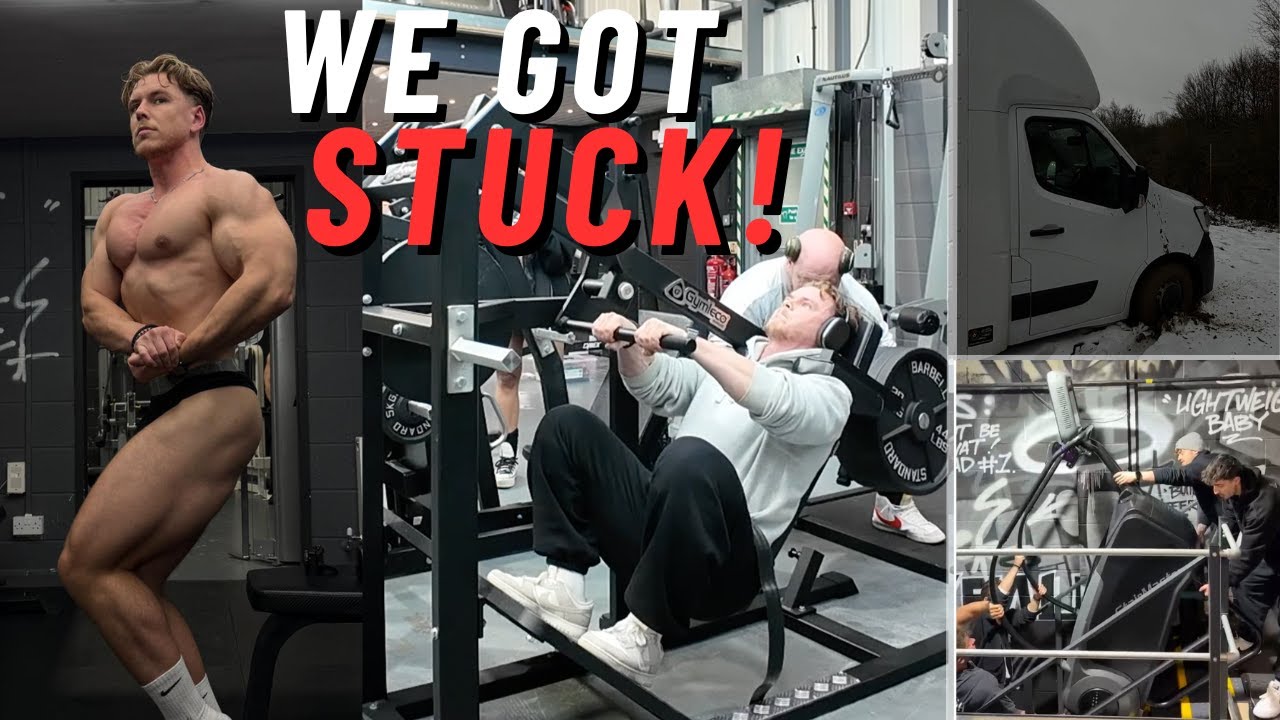 RAW LEG DAY + GETTING STUCK IN THE SNOW AND WITH THE STAIRMASTER ON THE STAIRS