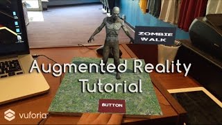 How To Augmented Reality App Tutorial Virtual Buttons with Unity and Vuforia screenshot 4
