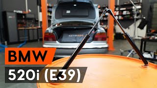 Cómo cambiar los muelle neumático maletero en BMW 520i (E39) [VÍDEO TUTORIAL DE AUTODOC]
