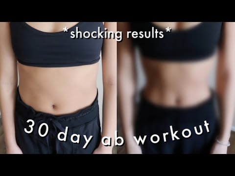 i did alexis ren’s ab workout for 30 days | before and after