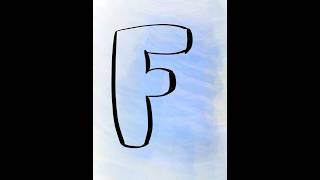 How to Draw Bubble Letters F