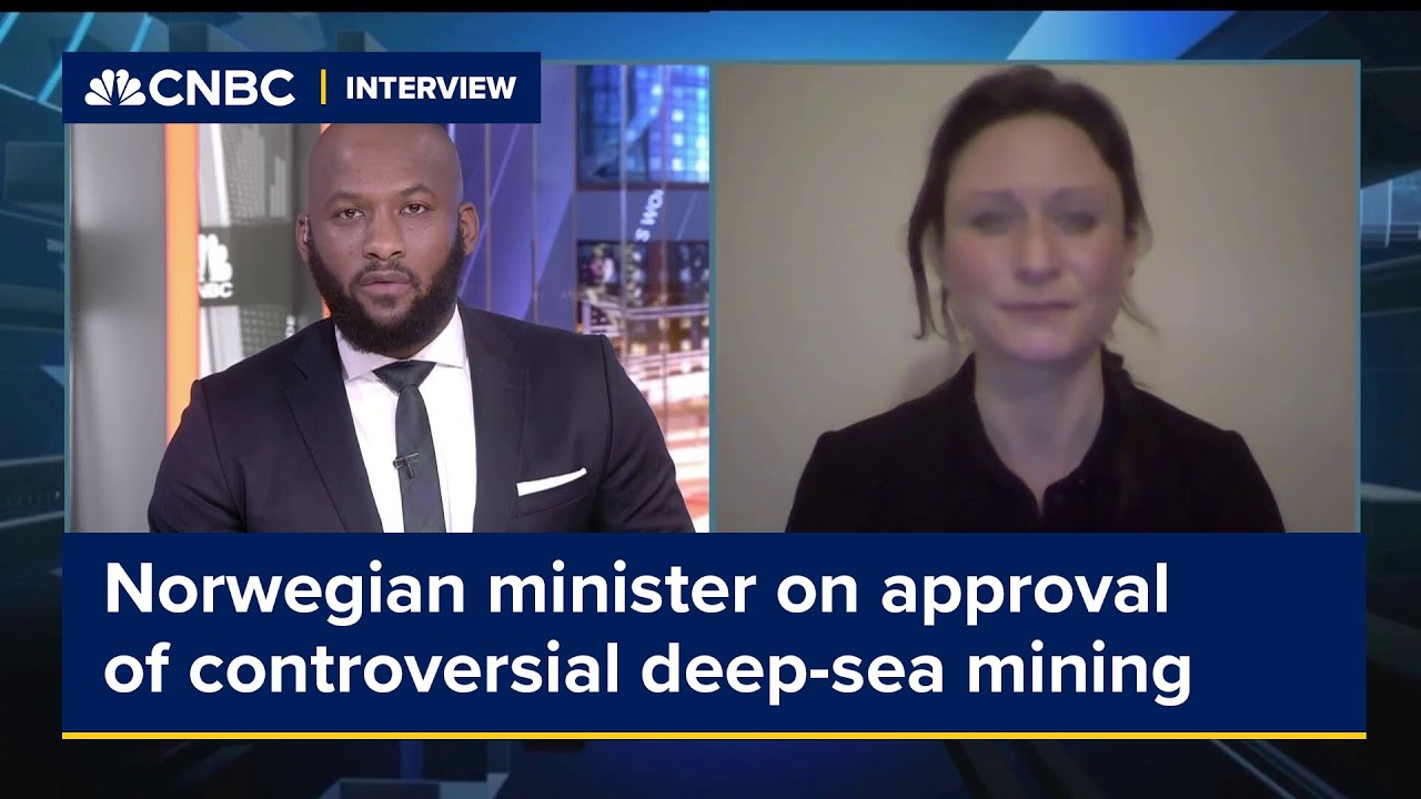 Norwegian minister on approval of controversial deep-sea mining - YouTube