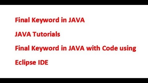 Final Keyword in JAVA | Final Method | Explained with Code | Object Oriented Programming (OOP)