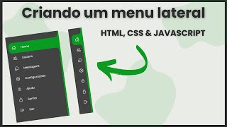 Criando um Menu Lateral [HTML, CSS e JavaScript]