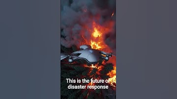 AI Drone Navigates Deadly Forest Fire From Above 🔥🤖 #robotics