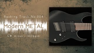 Modern Djenty Metal Guitar Backing Track Jam in C#m | BT-224 chords