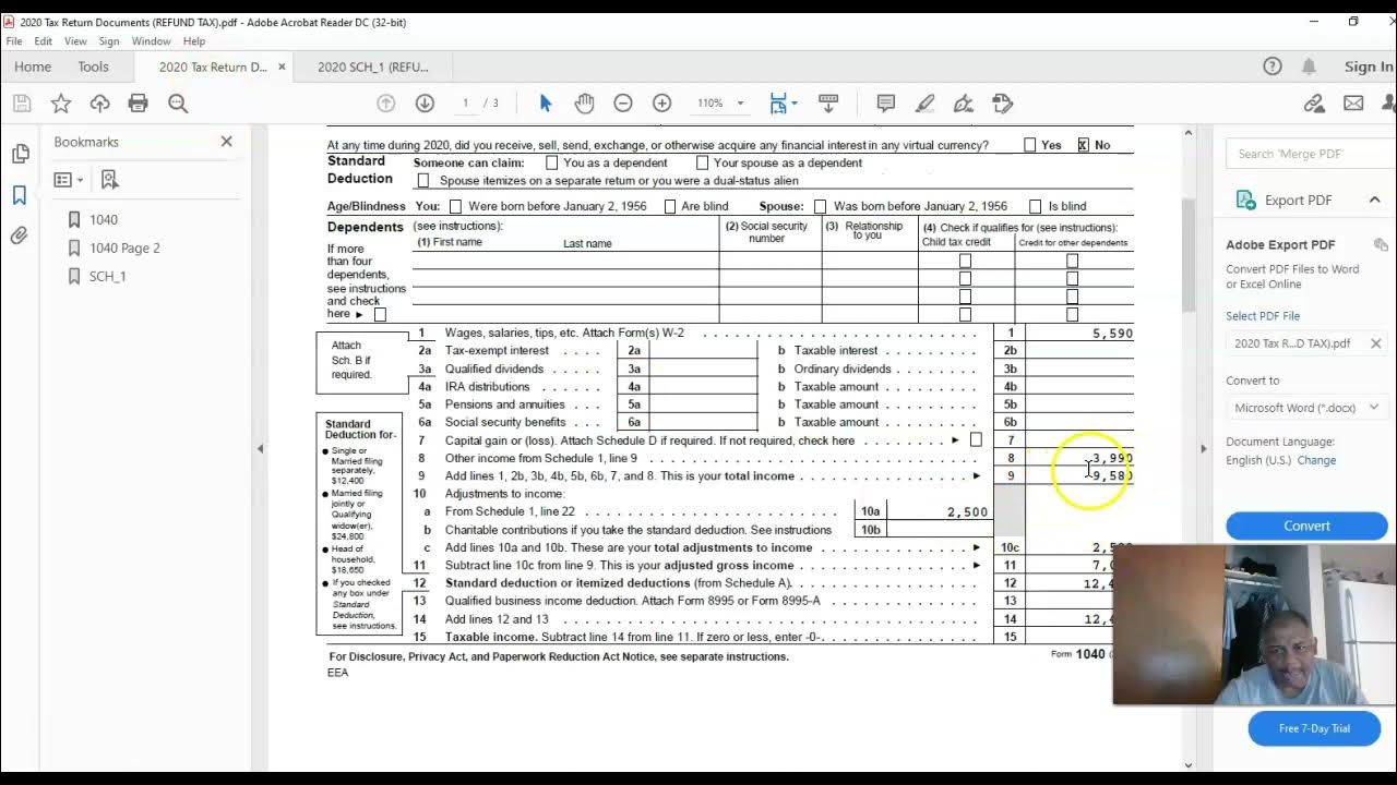 Additional income and Adjustments to income - YouTube