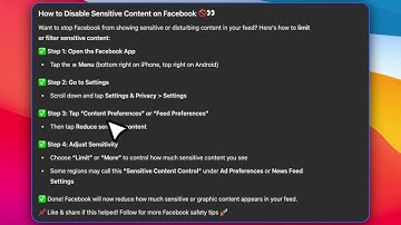 How to Disable Sensitive Content On Facebook (2024)