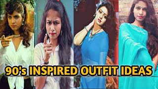 90s bollywood dress up 90's INSPIRED ICONIC OUTFIT IDEAS PART- 1 | 90's STYLE FASHION Color:cinnamon