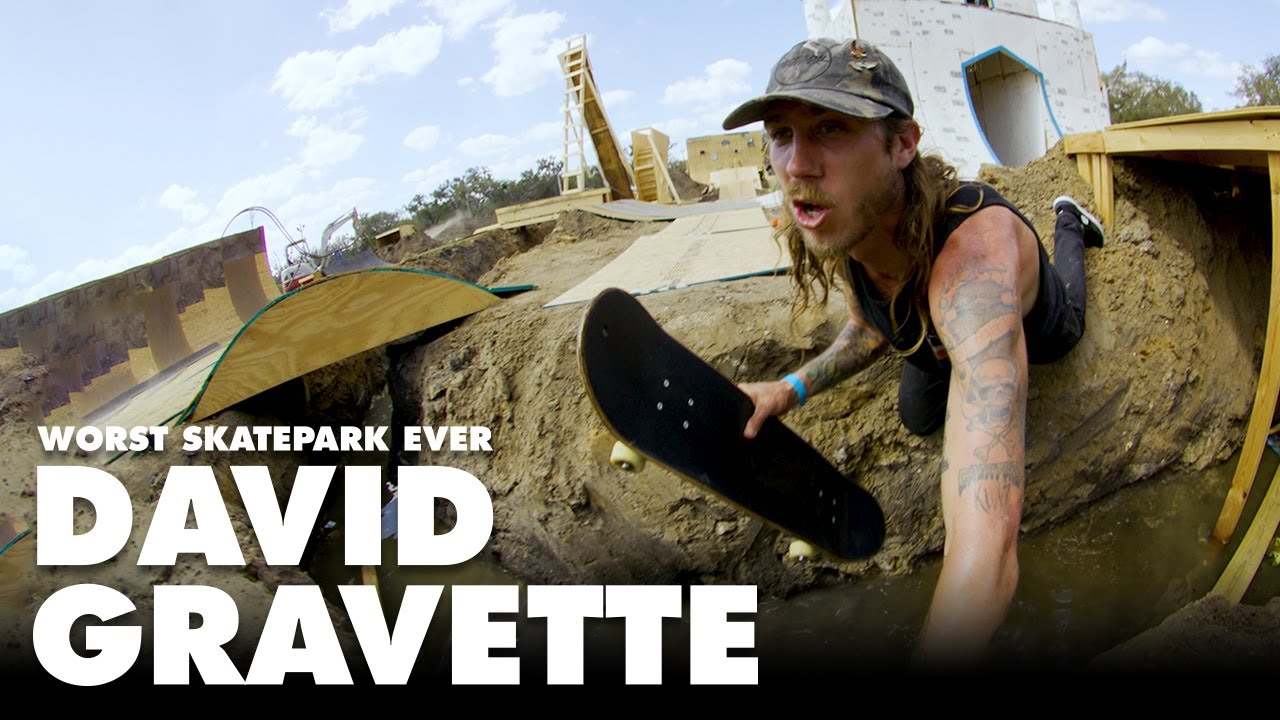 David Gravette Skates a SWAMP? Worst Skatepark Ever! YouTube