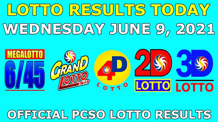 9pm Lotto Result June 9 2021 (Wednesday) PCSO Today - DayDayNews