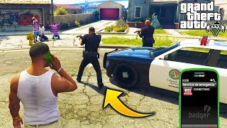 ¿Que Pasa Si Llamamos a la Policia en Groove Street para Arrestar a Los Ballas? GTA 5