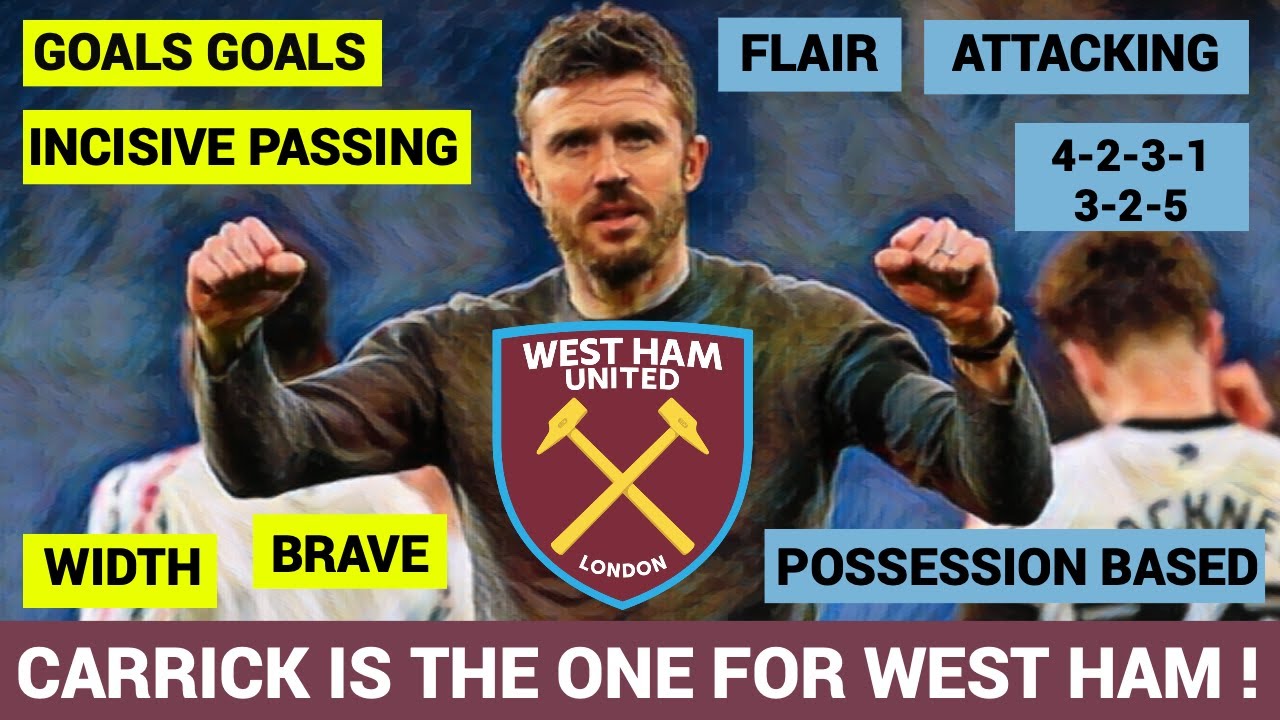 MICHAEL CARRICK NEW WEST HAM MANAGER ! West Ham United FC whufc 