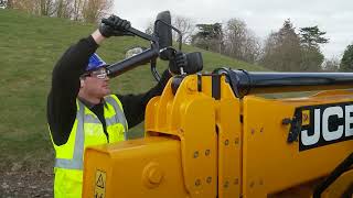 JCB Telehandler Weekly Checks & Greasing Walkthrough