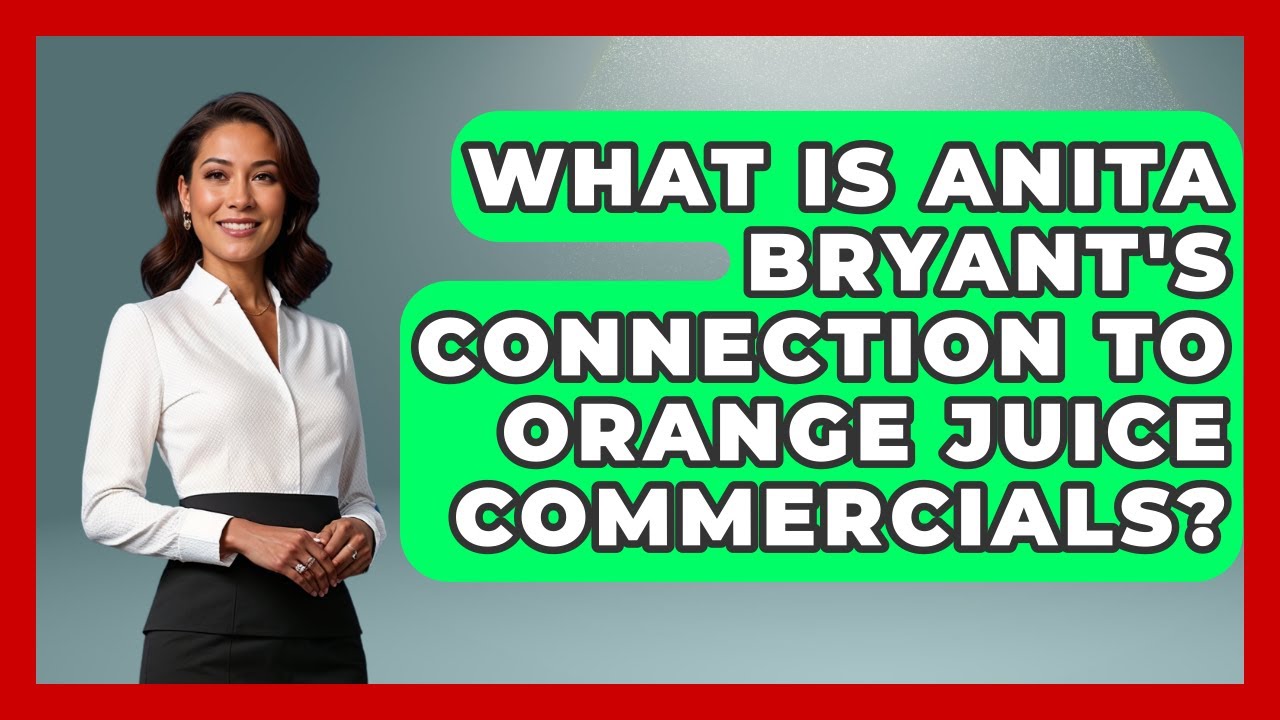 What Is Anita Bryant's Connection To Orange Juice Commercials? - Gender Equality Network What Is Anita Bryant's Connection To Orange Juice Commercials? - Gender Equality Network