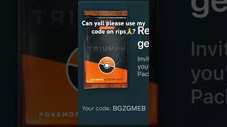 Please use my tips code so y’all can get a free pack as can I it’s literally free money