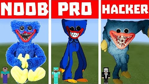 NOOB vs PRO vs HACKER Pixel Art in Minecraft Huggy Wuggy
