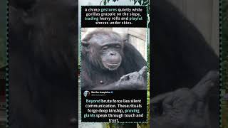 Chimp’s Secret Gesture &amp; Gorilla Wrestling! ✨ Primate Bonds#PrimateBehavior #GorillaWrestling