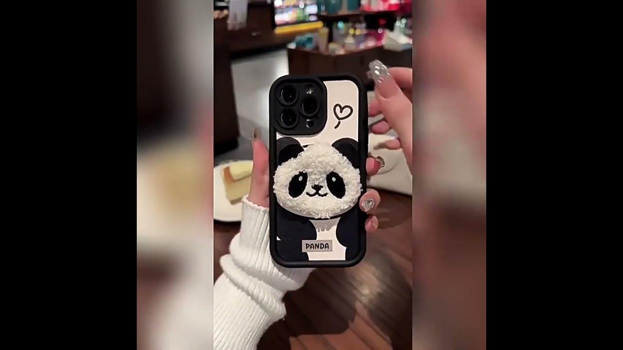 🐼 Пушистый 3D чехол для Samsung Galaxy Милый чехол с пандой - YouTube