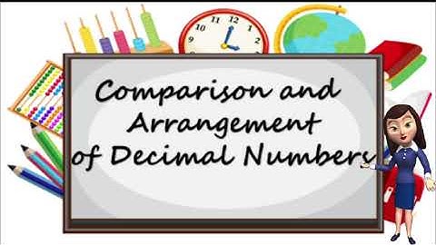 Comparison and Arrangement of Decimal Numbers