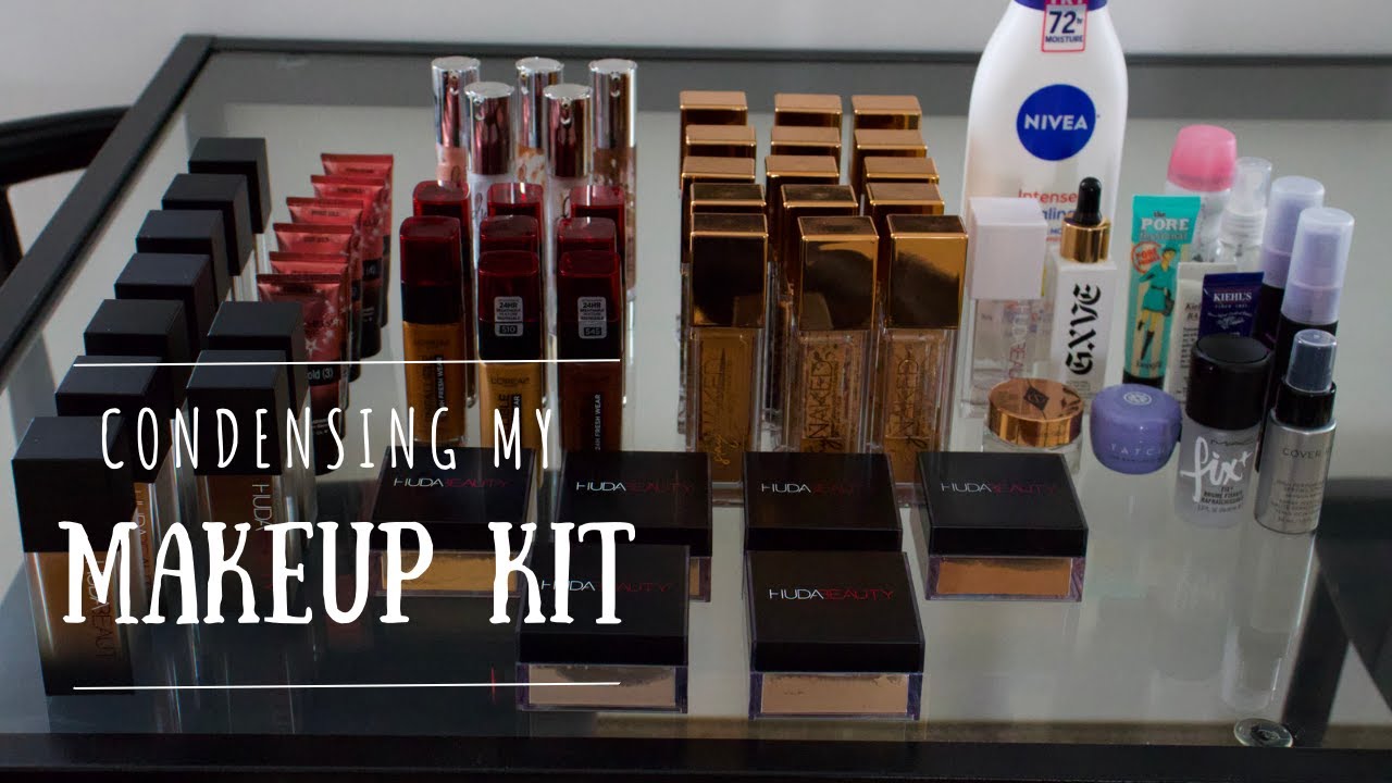 Depotting & Condensing My Makeup Artist Kit / Makeup Organization YouTube