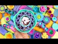 ASMR Sleep Inducing Soap Carving Glitter Foam Pressing Relaxing Brain Massage No Talking 