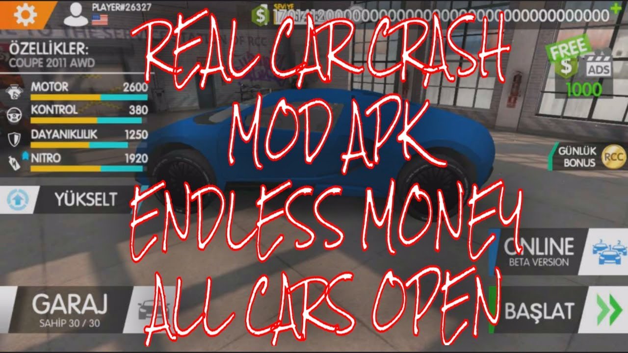 UPDATED 25.02.2022 RCC Real Car Crash v1.2.8 MOD APK Unlimited
