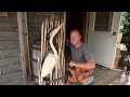 Chainsaw Carving A Blue Heron In A Slab!