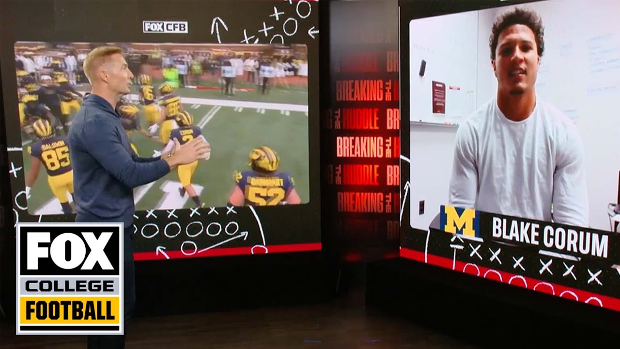 Michigan RB Blake Corum on matchup vs Michigan State | Breaking the Huddle with Joel Klatt