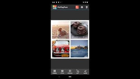 Add your company business logo to your photo and video collages with PicPlayPost on Android