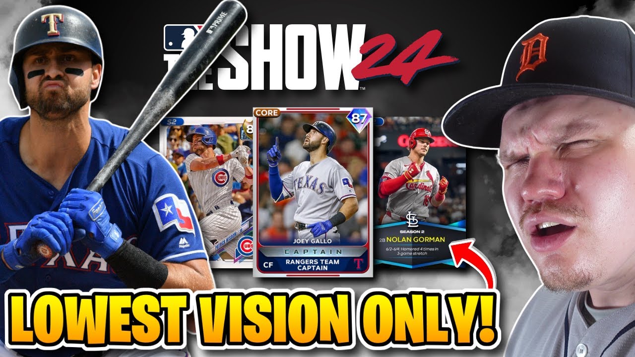 I USE CARDS WITH THE LOWEST VISION!! MLB The Show 24 Diamond