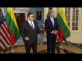 Kerry meets Linkevicius: Lithuanian FM wants US to play greater role in resolving Ukraine conflict