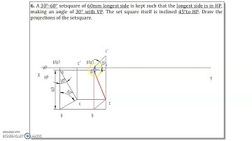 Projection of planes Problem No 6 (VTU) by RHMS