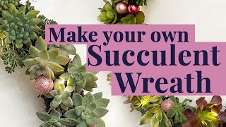 How to make a Succulent Wreath (for Cheap!)