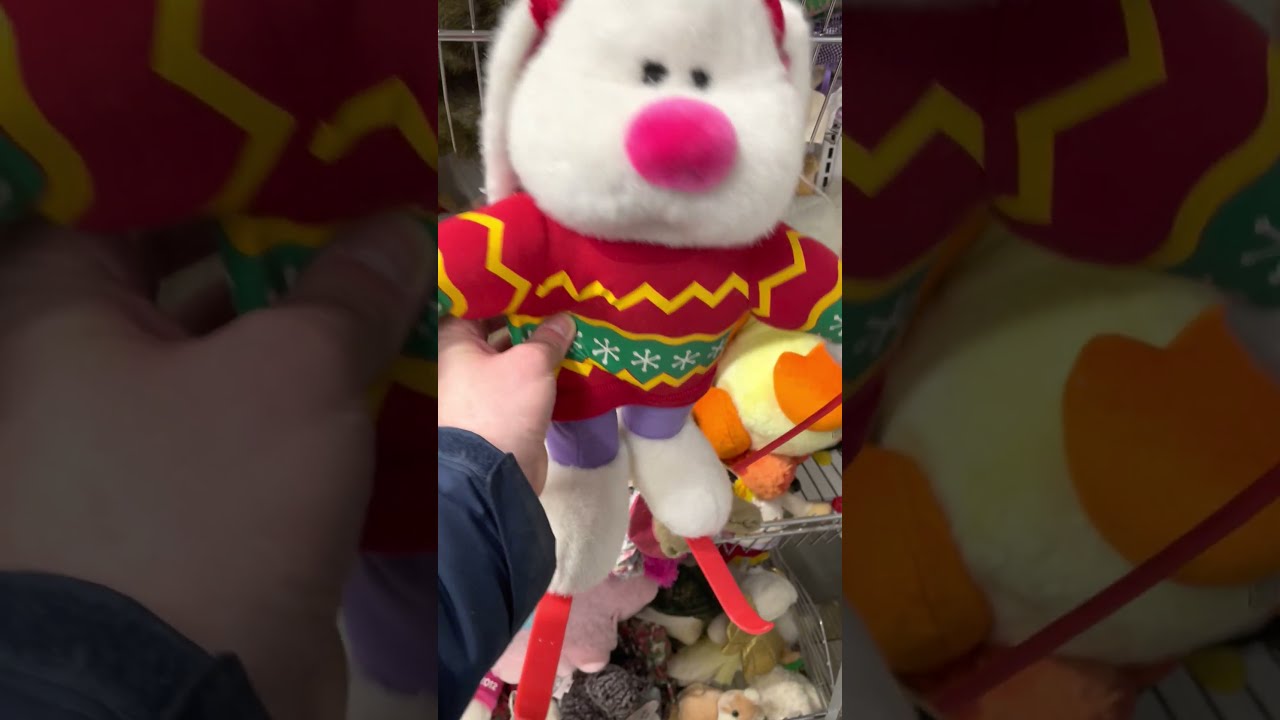 Thrift Store Vintage Easter Bunny Plush GEM Find 