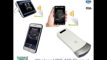 Wireless USG 128 Element Ultrasound Convex Probe for IOS / Android