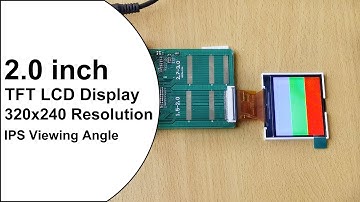 2.0inch Full IPS TFT LCD Module 320*240 QVGA ILI9342C 40Pin RGB 6Bit LCD Display Digital Camera
