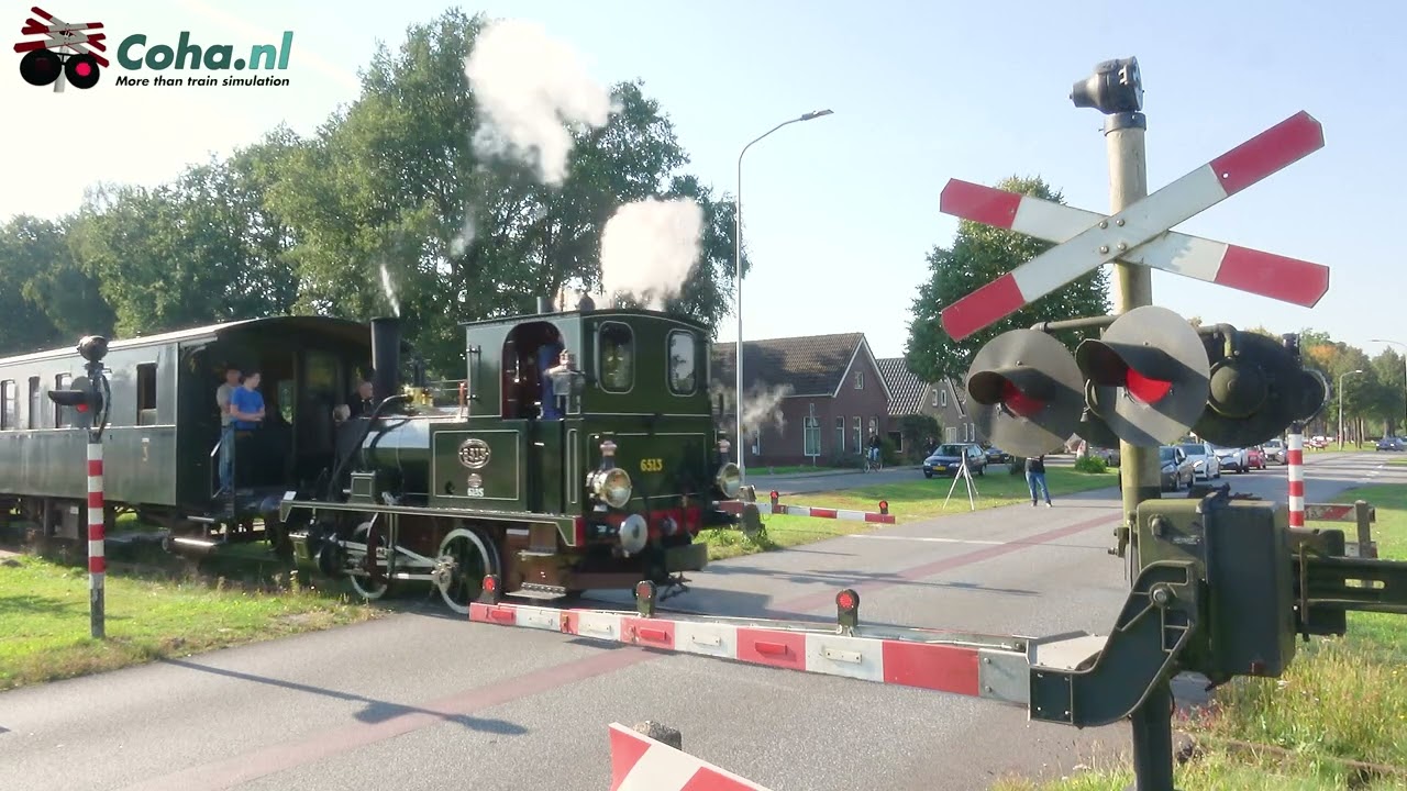 Spoorwegovergang Nieuw-Buinen (Stadskanaal) 😍4K😍 // Dutch railroad crossing // Museum Spoorlijn STAR